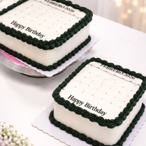 Tarta rectangular o cuadrada