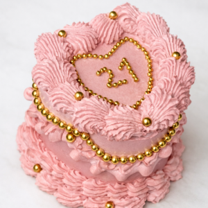 Tarta deluxe con purpurina