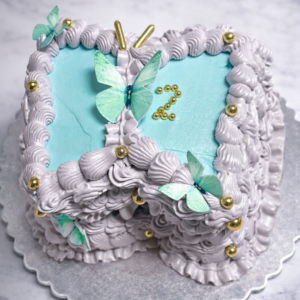 Tarta mariposa vintage